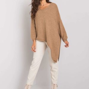 Camel asymmetrical sweater Idra OCH BELLA