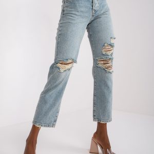 Light blue straight jeans for women Alexis RUE PARIS