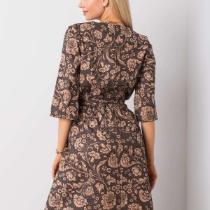 Black and beige dress Amara