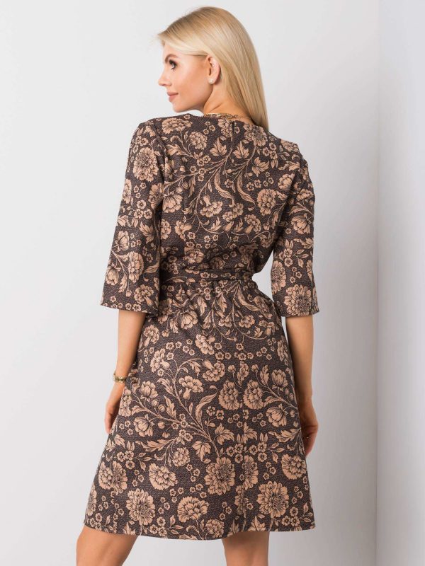 Black and beige dress Amara