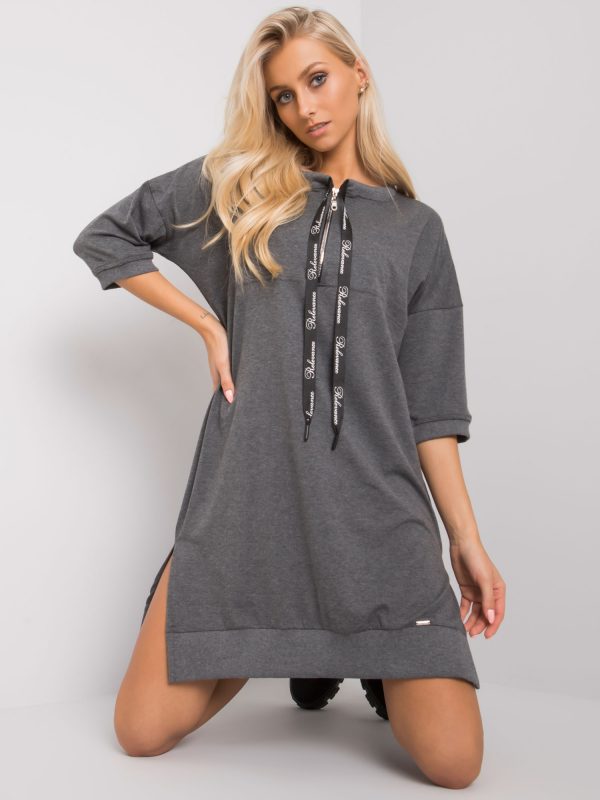 Dark Gray Earnestine Casual Dress