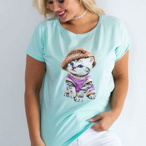 Mint t-shirt Glory PLUS SIZE