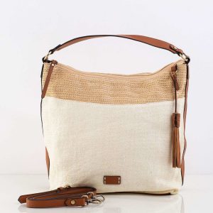 Beige Woven Bag