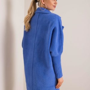 Blue alpaca coat Nora