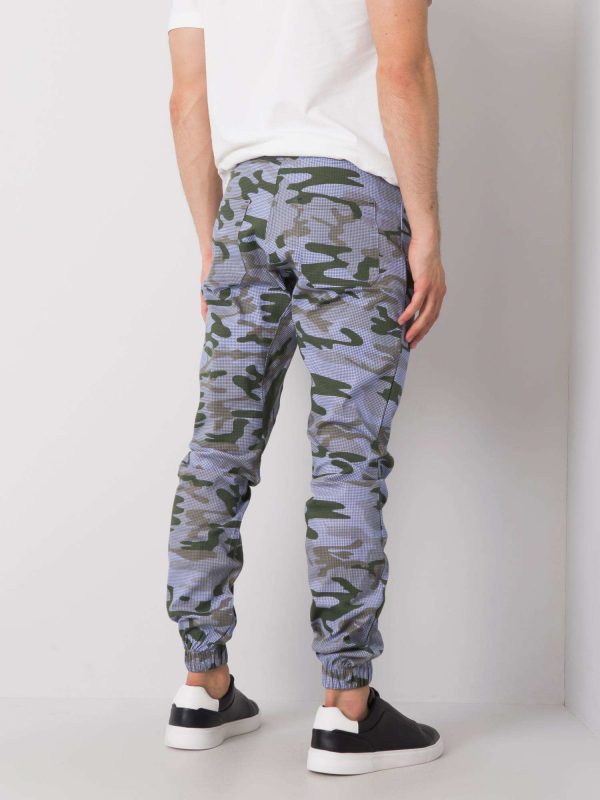 Blue Khaki Men's Camo Pants Luke