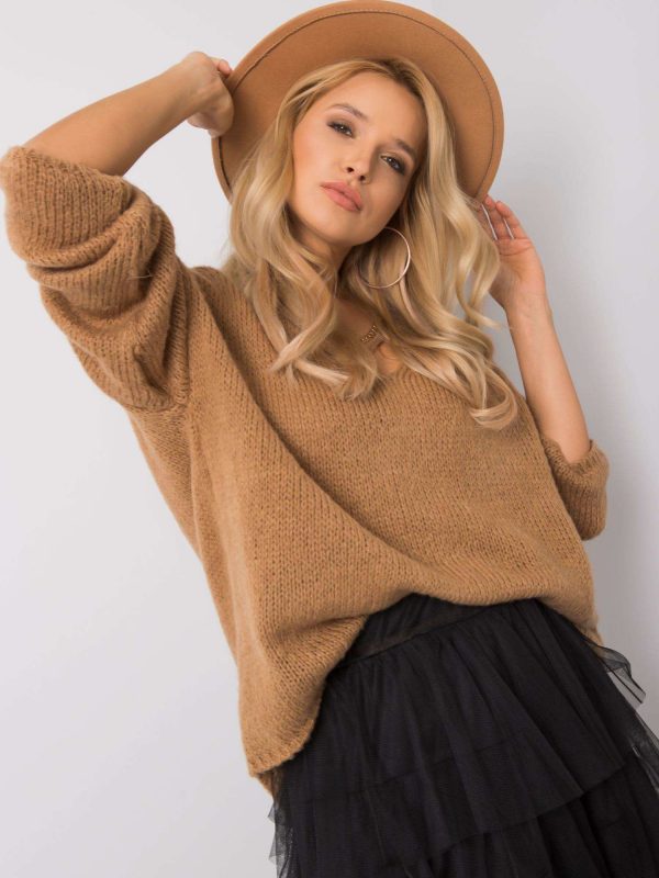 Camel oversized sweater Stella OCH BELLA