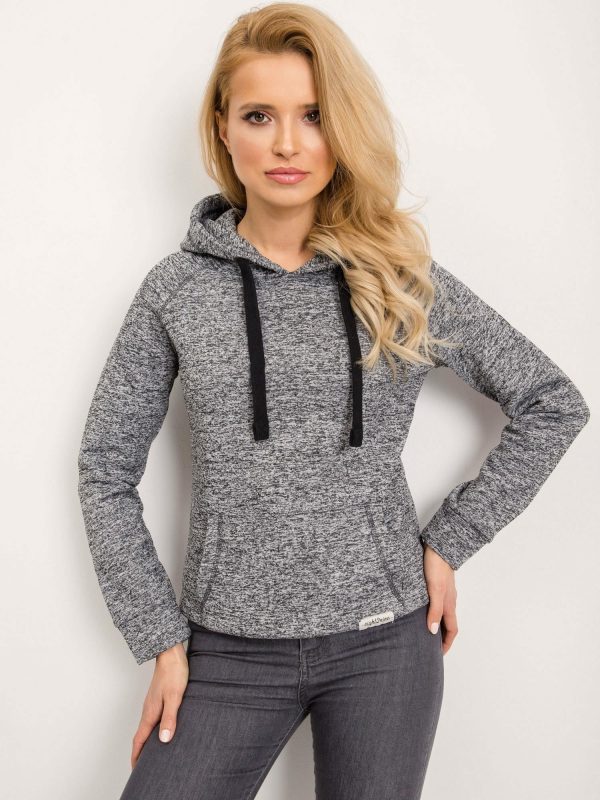 Black and grey Daphne sweatshirt