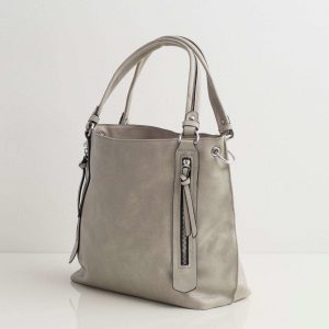 Grey women's bag city bag