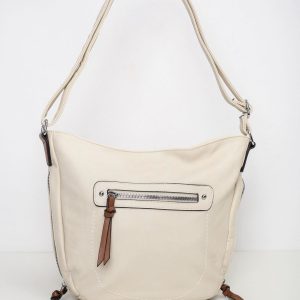 Cream Soft City Bag