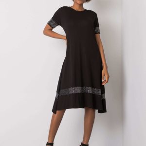 Black dress with Caila applique