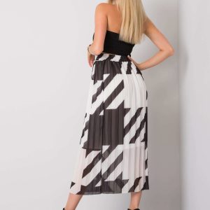 Black Pleated Maxi Skirt Isidora