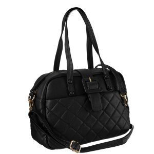 Black eco leather handbag