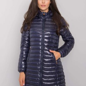 Navy Blue Ayline Hooded Jacket