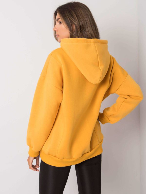 Mustard sweatshirt with pockets Aryanna