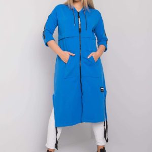 Blue long sweatshirt plus size Aydin