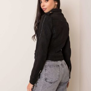 Dulce black eco-suede jacket