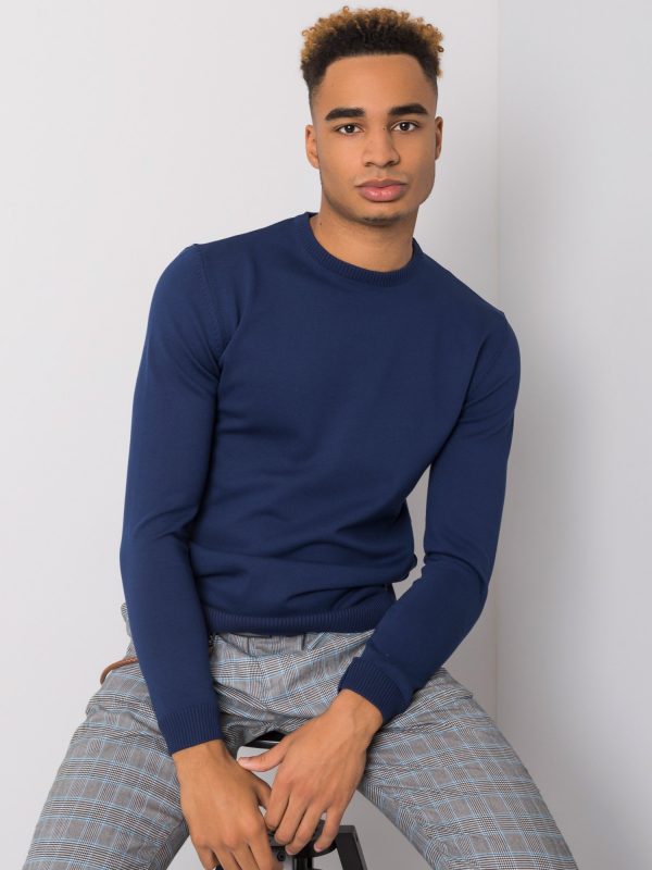 Dark blue Carter LIWALI men's sweater