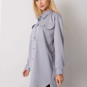 Gray oversized shirt by Cathy