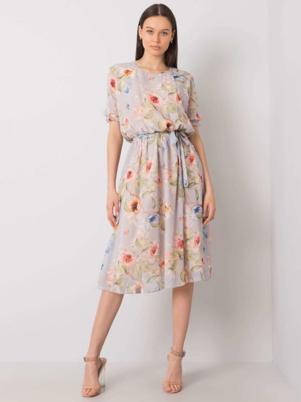 Grey Maelle Floral Dress