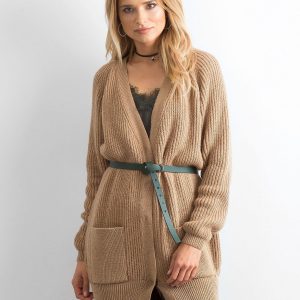 BY O LA LA Long light brown sweater