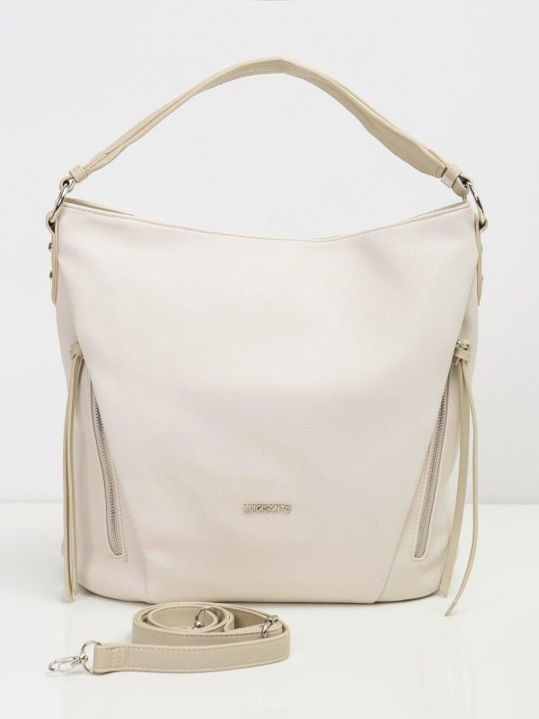 Light Beige Women's Bag in Eco Leather