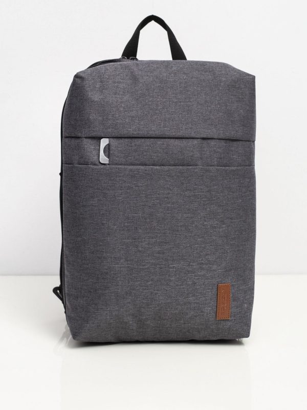 Grey Laptop Backpack Bag