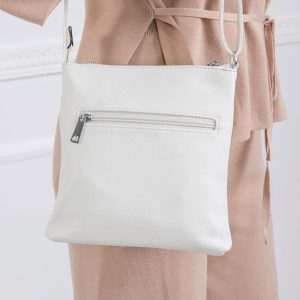 White eco leather handbag