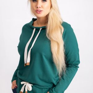 Khloe's dark green plus size blouse