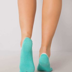 Turquoise foot socks