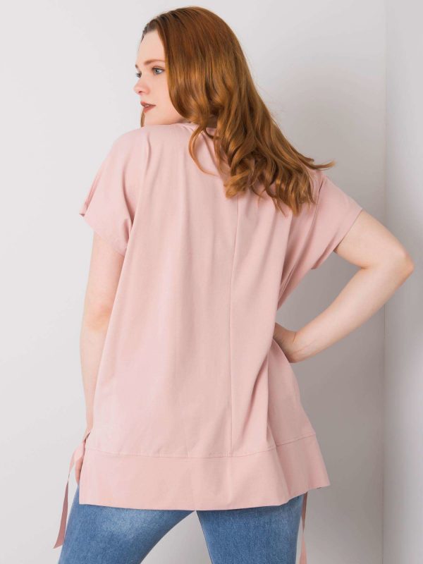 Lindsey Dirty Pink Plus Size Blouse