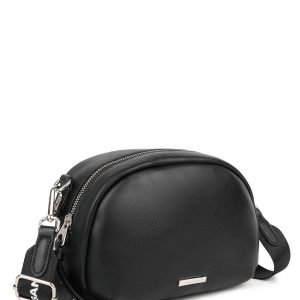 Black bag with detachable strap LUIGISANTO