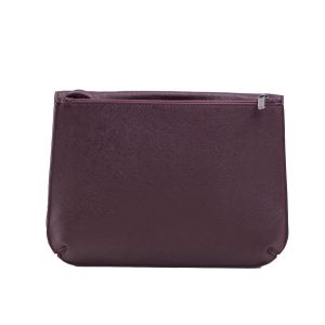 Burgundy bag on thin strap