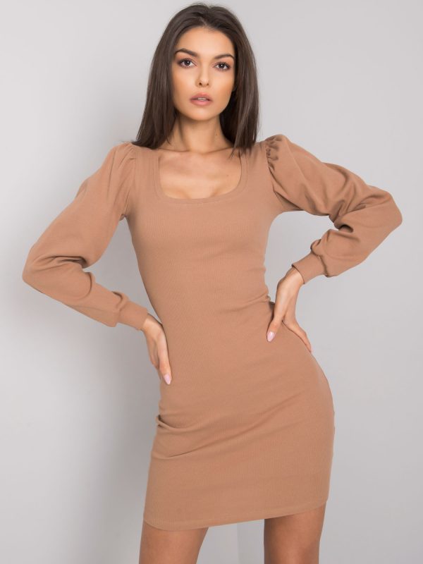 Camel dress Shantaya RUE PARIS