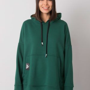 Dark green kangaroo plus size sweatshirt Josefina