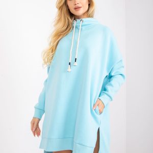 Light blue sweatshirt tunic Martil