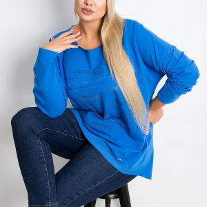 Blue Plus Size Shay Blouse