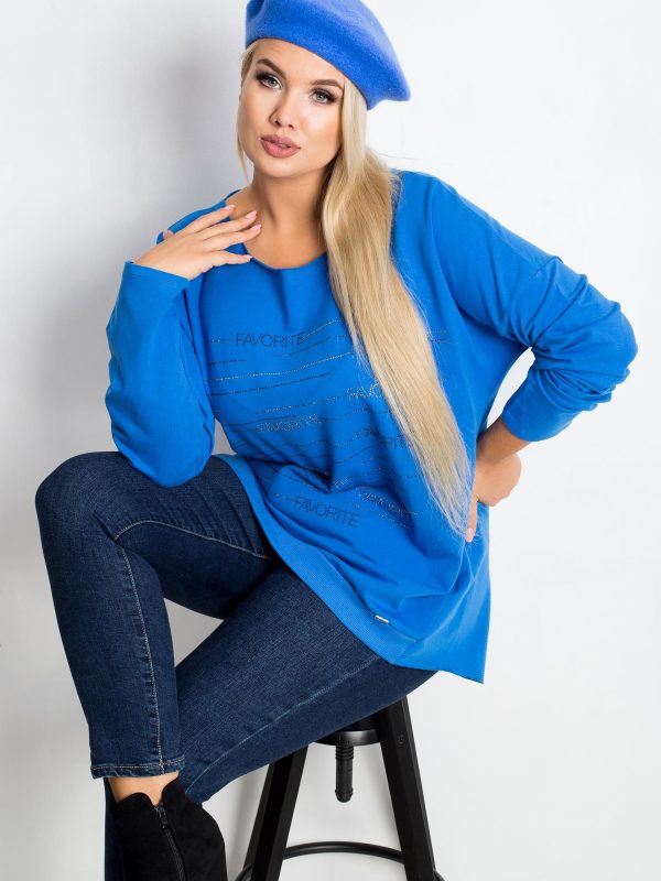 Blue Plus Size Shay Blouse