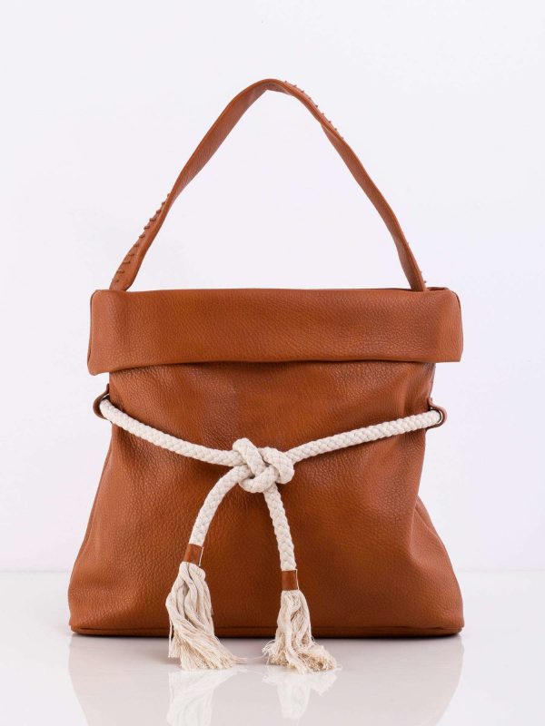 Brown bag with binding