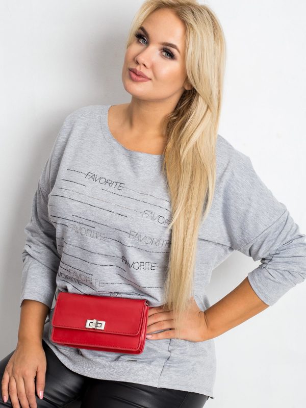 Gray Plus Size Shay Blouse