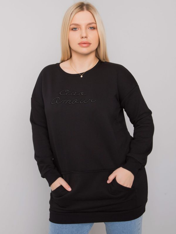 Easton black plus size sweatshirt