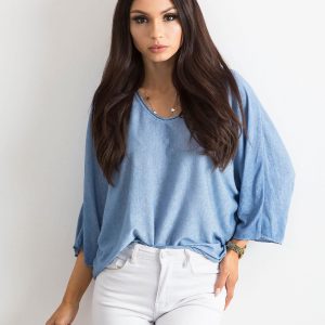 Light Blue Women's Oversize Blouse