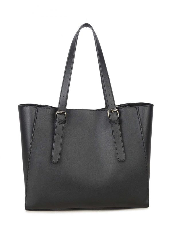 LUIGISANTO black shopper bag