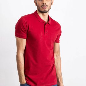 Burgundy Men's Polo Shirt Numerous