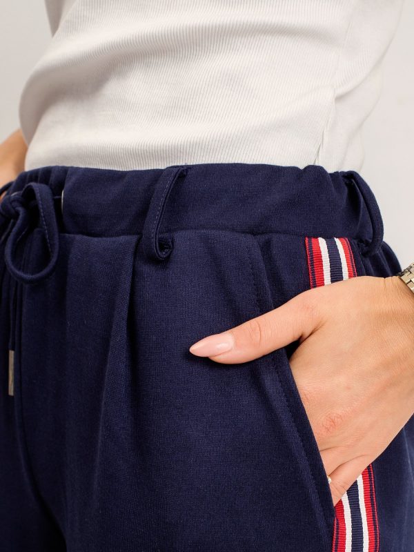 Navy Blue Nancy Trousers