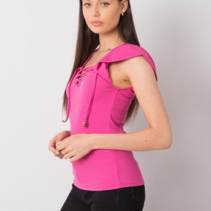 Pink blouse with Waverly lacing