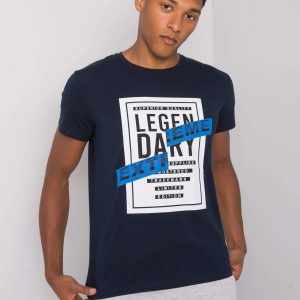 Navy blue T-shirt with Merrick print