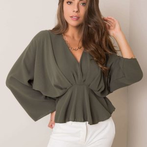 Khaki blouse Raquela