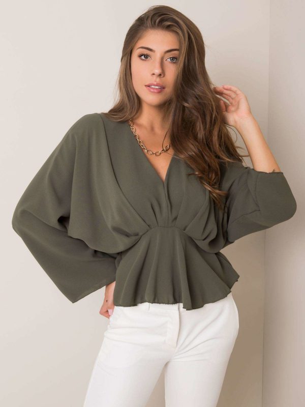 Khaki blouse Raquela