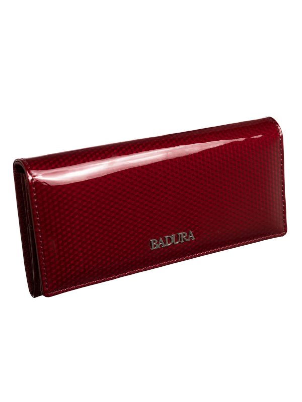 Red women's wallet BADURA