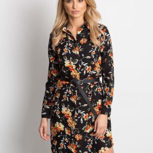 Black and orange floral schmizjerka